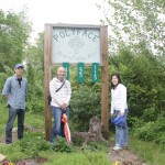 Polyface Farms Justin, Tim and Angela at Polyface Farms - Chef Tour 2011